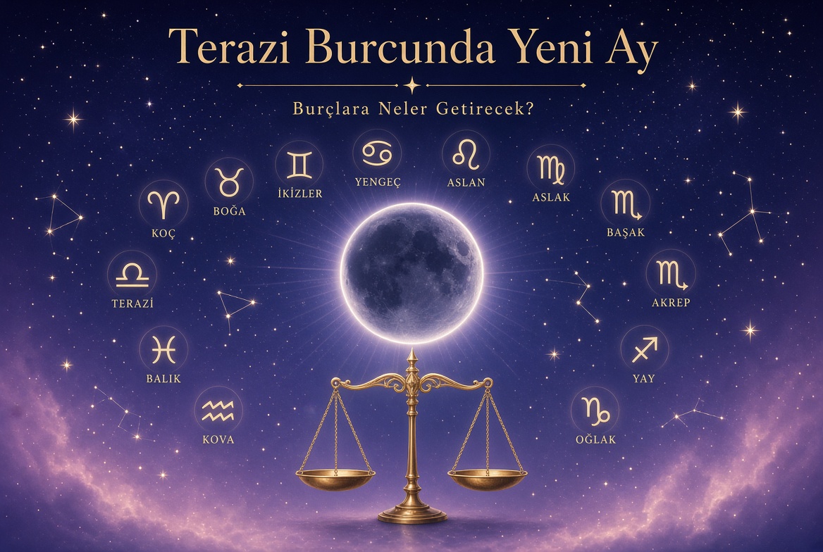Terazi Burcunda Yeni Ay: 12 Yükselen Burcu Neler Bekliyor? Kaderin Yeni Sayfası Açılıyor!
